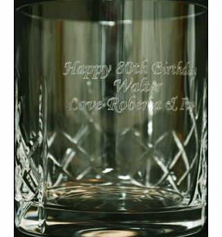 Personalised Crystal Whisky Tumbler 4249