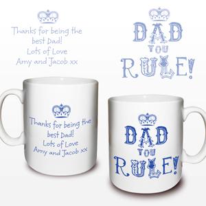 Personalised Dad You Rule Mug