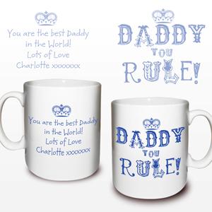 Personalised Daddy You Rule Mug