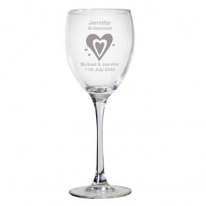 Designer Wine Glass-Hearts