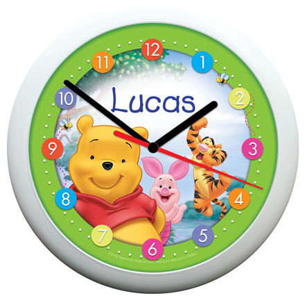 Personalised Disney Winnie the Pooh Clock