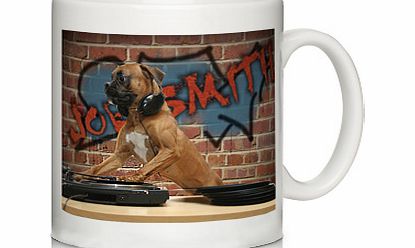 Personalised DJ Dog Mug