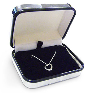 personalised Engraved Box with Heart Necklace