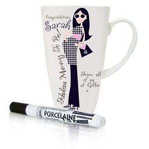 personalised Fabulous Mummy To Be Latte Mug with