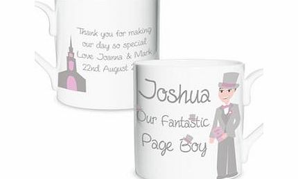 Personalised Fabulous Page Boy Mug