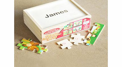 Farmyard Puzzles in Wooden Box
