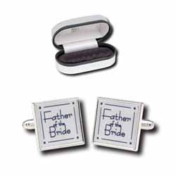 personalised Father of The Bride Cufflinks