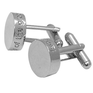 personalised father of the groom round cufflinks