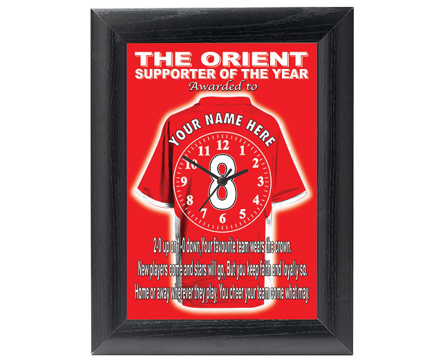personalised Football Clock - Leyton Orient (The Orient)