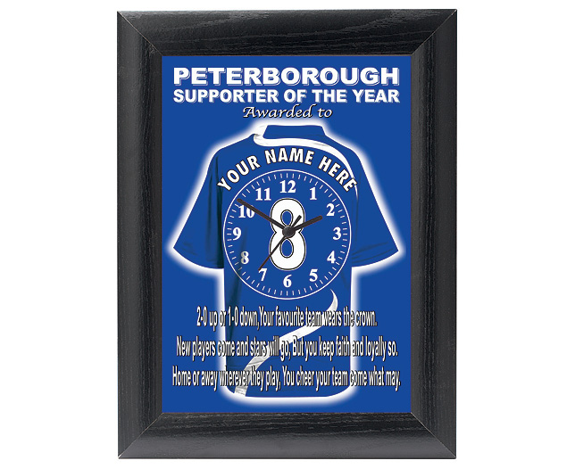 personalised Football Clock - Peterborough United