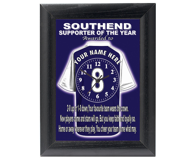 personalised Football Clock - Southend United