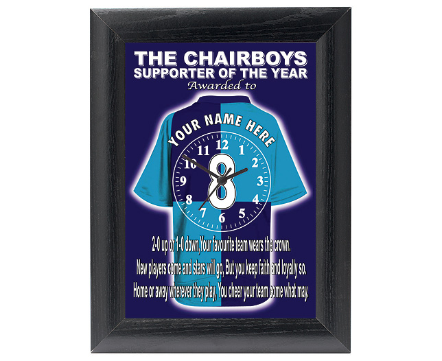 Football Clock - Wycombe Wanderers (The Chairboys)