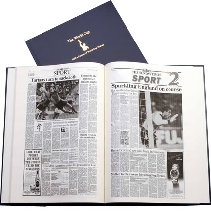 Personalised Football World Cup History Book