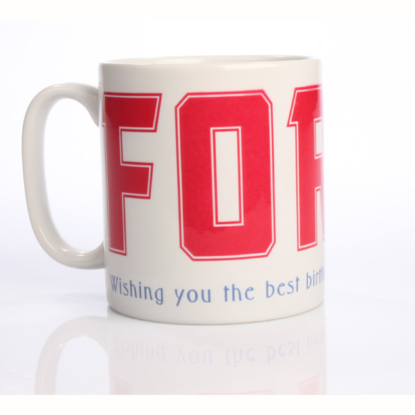 Personalised Forty Mug