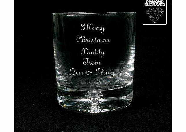 Personalised Gift Ideas Personalised Engraved Whisky tumbler Glass, Christmas Gift for him, Xmas for Dad, Personalised Christmas Gift, Male christmas gifts