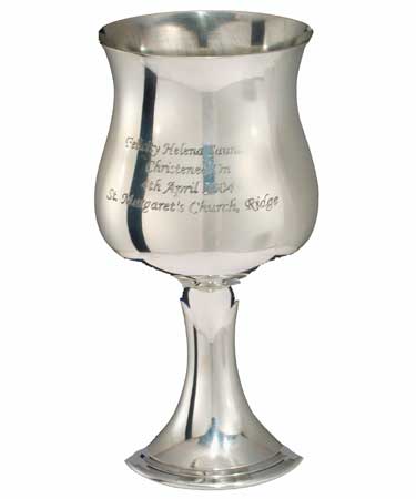 Personalised Gift PEWTER GOBLET.