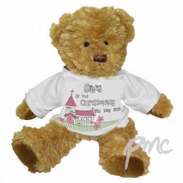 Pink Church Teddy with T-Shirt