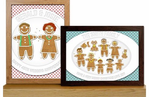 Gingerbread Family Poster