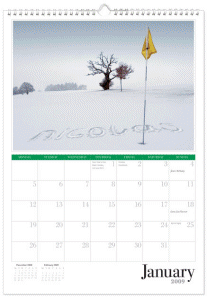 Golf Desk Calendar