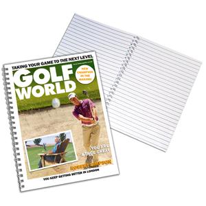 Personalised Golf World - A4 Notebook