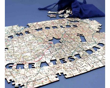 Personalised Greatest Dad OS Map Jigsaw Puzzle