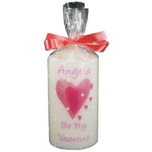 personalised I Love Candle