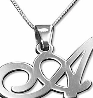 Personalised Initial Necklace - Sterling Silver