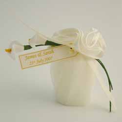 personalised Ivory Candle Favour 50 and Over