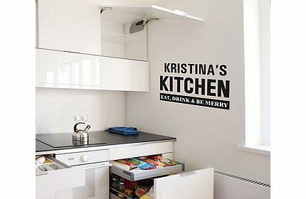 Personalised Kitchen Wall Art