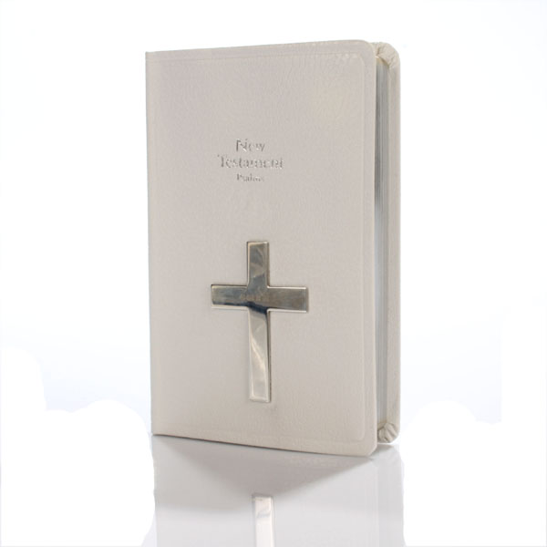 Personalised Leather Bible With Sterling Silver