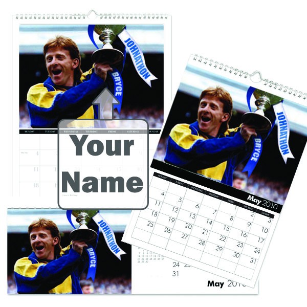personalised Leeds Legends Calendar A4
