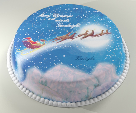 Personalised Letterbox Christmas Cake