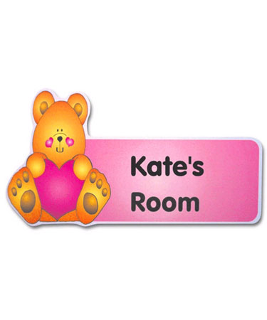 Personalised Love Bear Doorplate