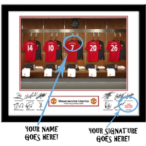 Personalised Manchester United Dressing Room