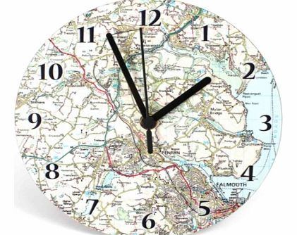 Personalised Map Clock 4437CX