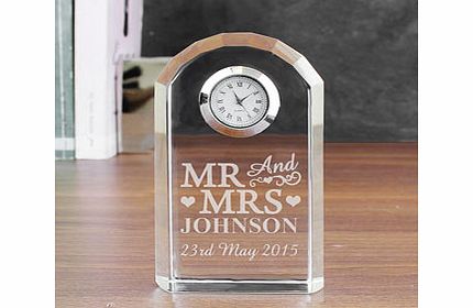 Mr  Mrs Crystal Clock