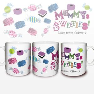 Personalised Mummys Sweeties Mug