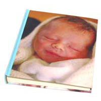 Personalised New Born Album Same Photo Front and