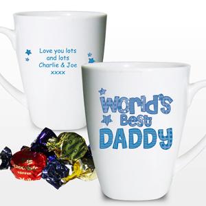 Personalised Patterns Worlds Best Dad Mug