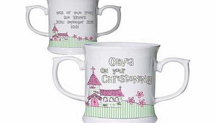 Personalised Pink Church Loving Mug