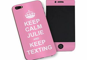 Pink Keep Calm iPhone 5 Cover