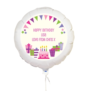 Pink Presents Helium Balloon