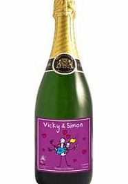 Personalised Purple Ronnie Champagne