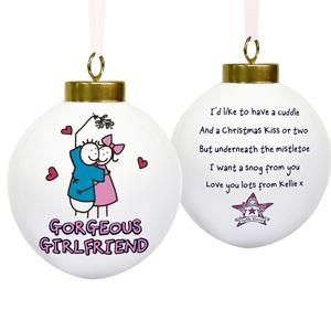 Purple Ronnie Girlfriend Bauble