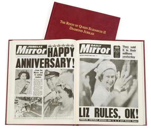 Queen Elizabeth II Newspaper Book