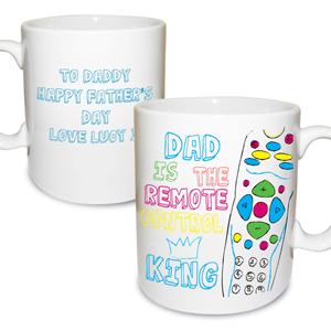 Personalised Remote Control King Mug