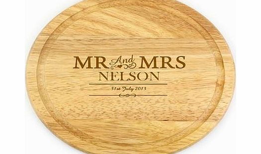 Personalised Round Wooden Chopping Board 4851CX