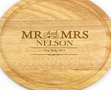 Personalised Round Wooden Chopping Board 4851CXS