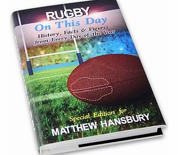 Personalised Rugby On This Day Book 4240D