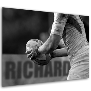 personalised Rugby Poster - Silver Frame